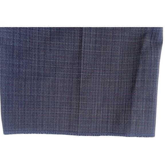 Ted Baker Karl Slim Fit 100% Wool Dress Pants, Micro Plaid Blue | 33 Short Unhem - Picture 13 of 14